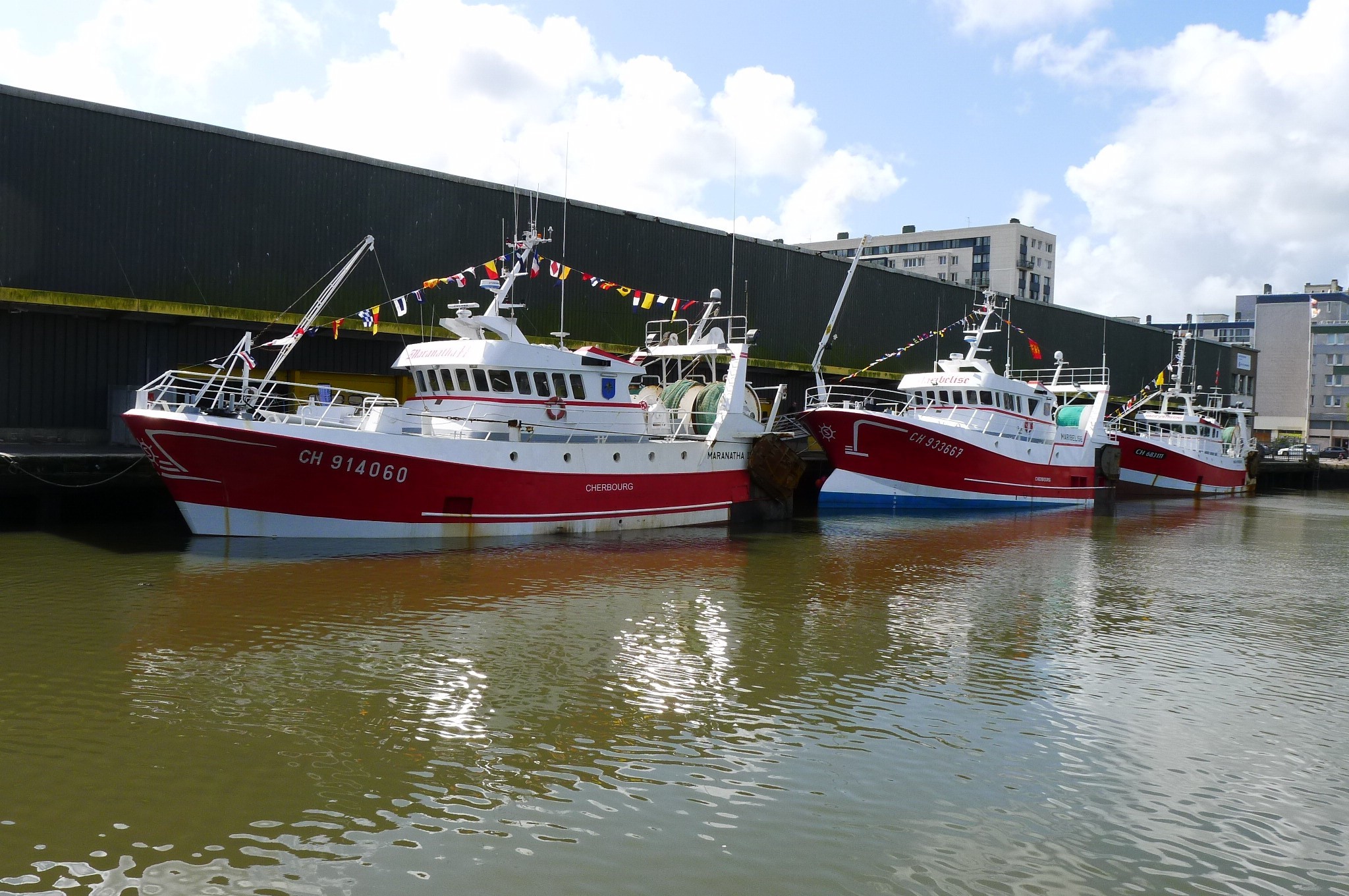 Port de pêche de Cherbourg le Maribelise entre en flotte