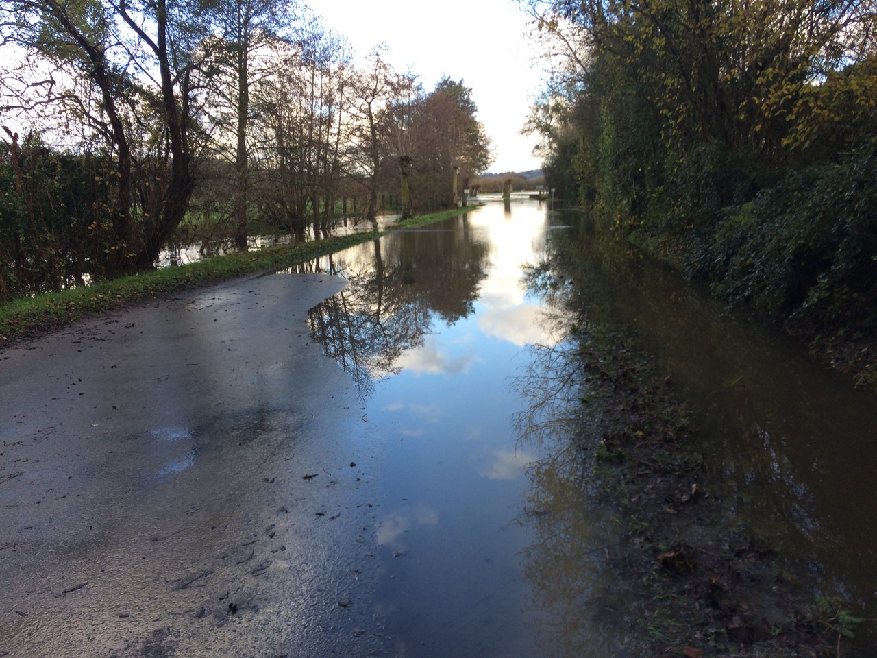 Inondation à SaintEtiennelaThillaye le marais a l'habitude de