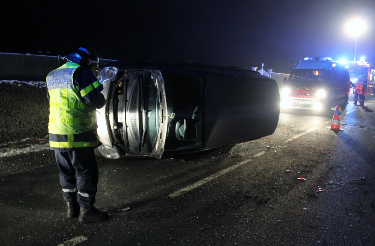 Près d'Abbeville. L'accident fait un blessé