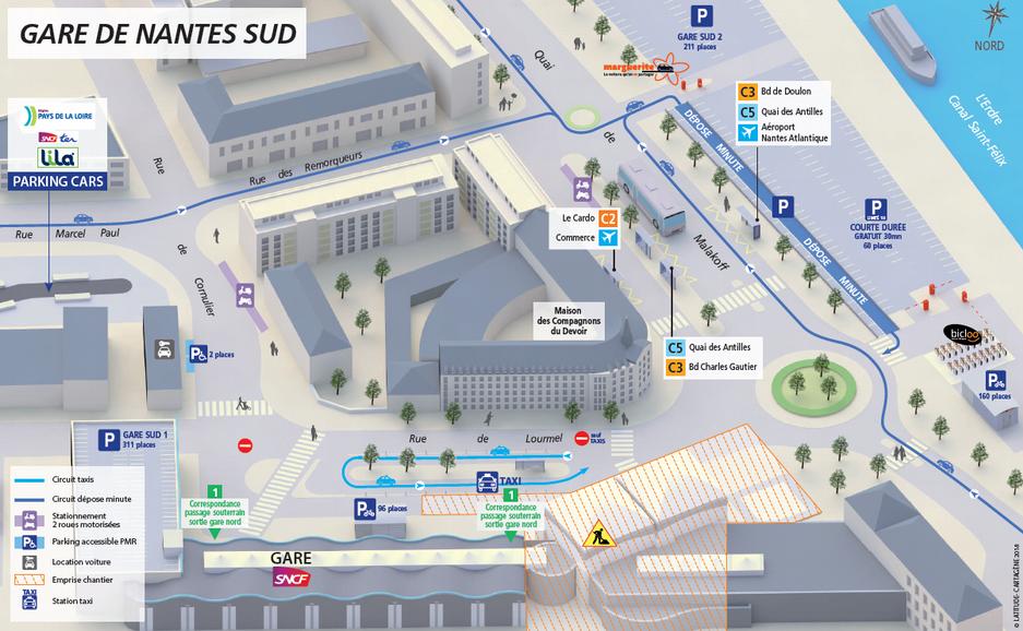 Pain Points À Nantes Gare de Nantes les accès sont modifiés Le Courrier du Pays de Retz