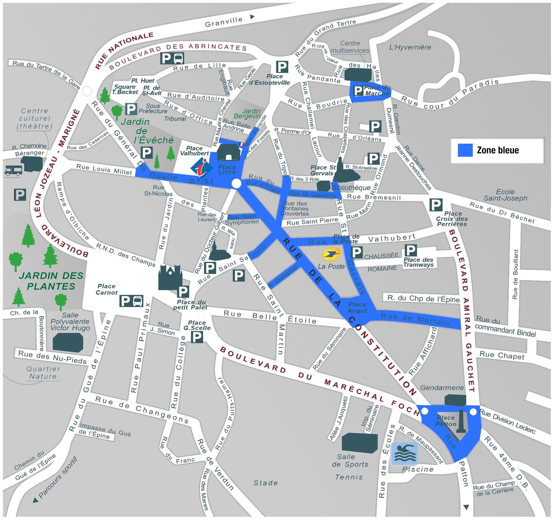 Les Défis De Carte D'avranches Avranches le stationnement en centreville va être autorisé plus