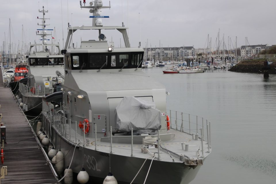 Les Sablesd'Olonne deux patrouilleurs FPB98 du chantier Ocea mis à l