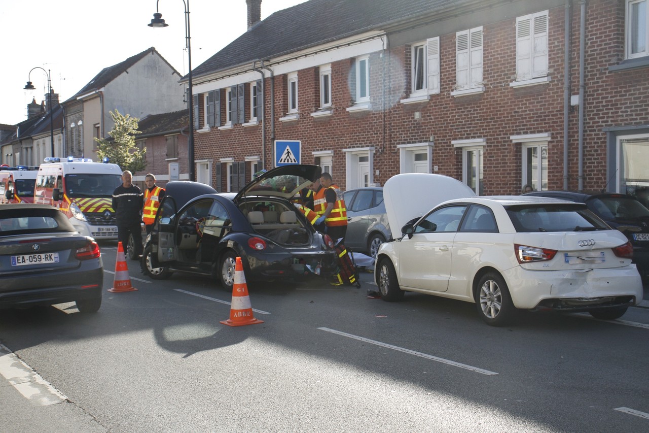 Abbeville. Plusieurs blessés dans une collision en chaîne