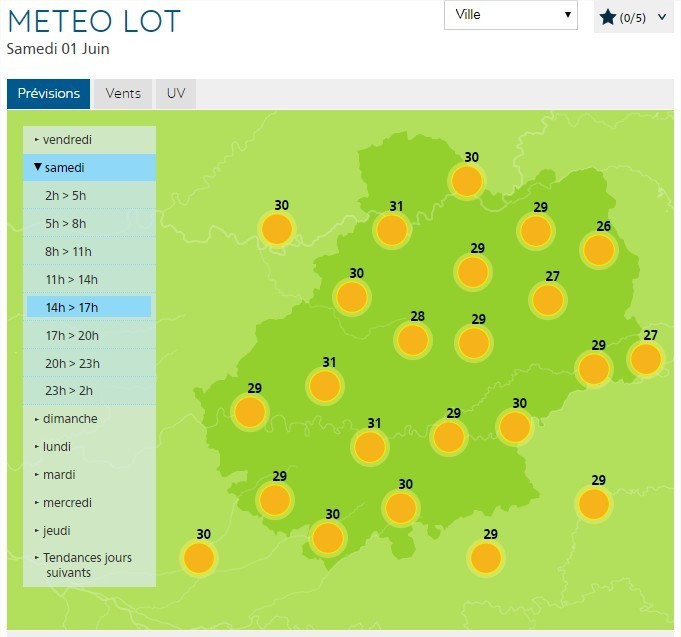 Météo. Soleil et chaleur dans le Lot Actu Lot