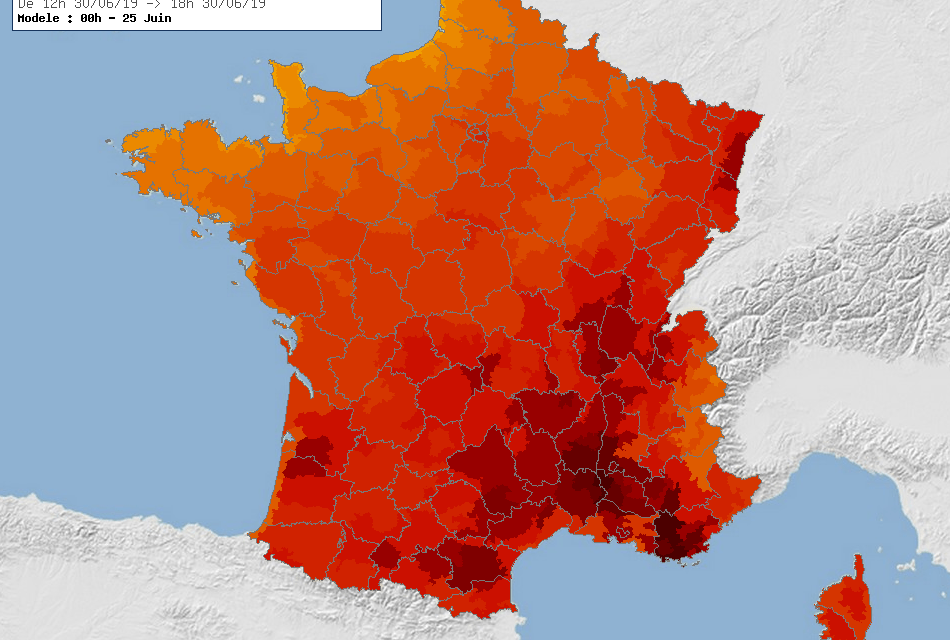 Pain Points Liés À La Carte Météo De L'hérault Météo dans le Gard et l'Hérault 35°C à 40°C ce mercredi Métropolitain