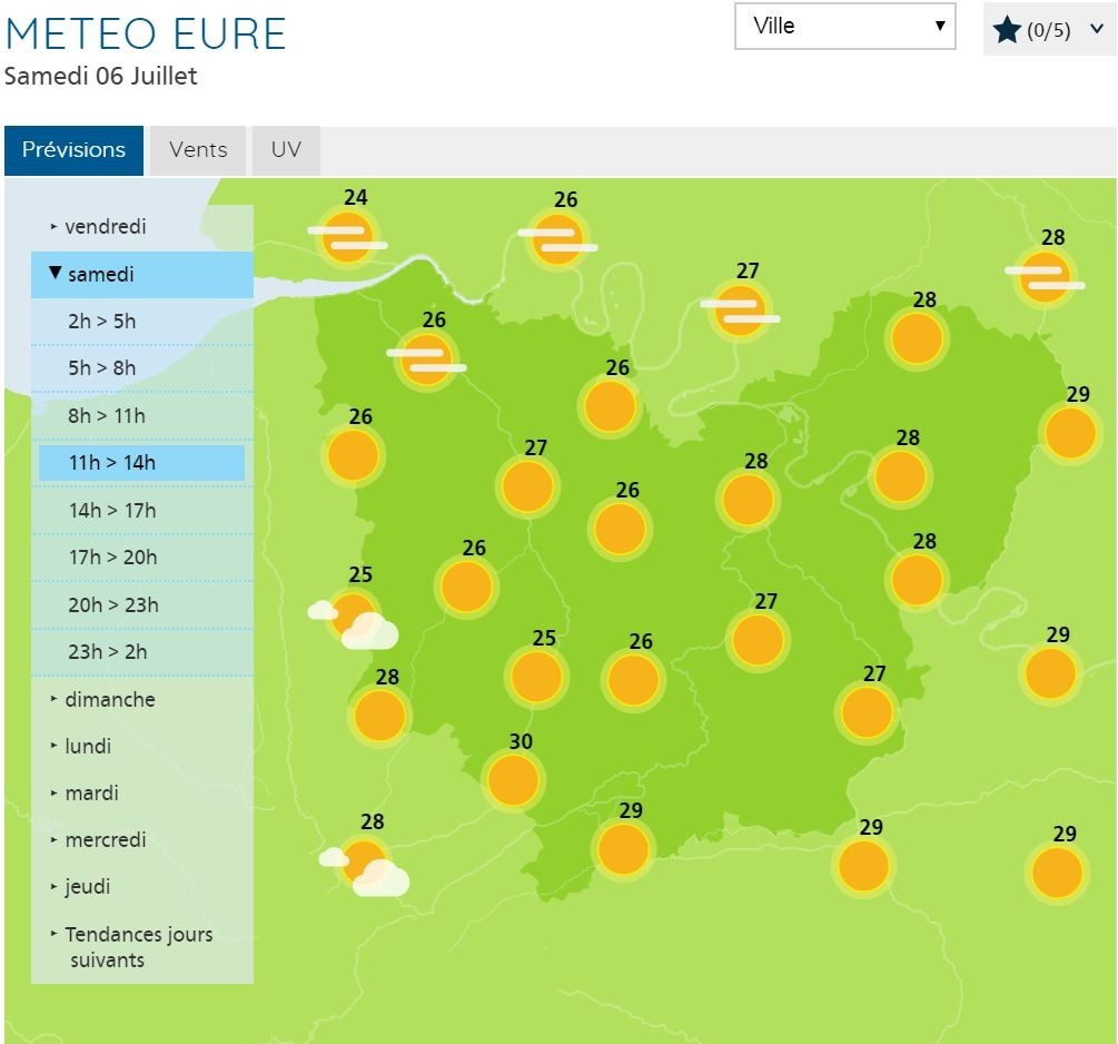 La météo du weekend à PontAudemer L'Éveil de PontAudemer
