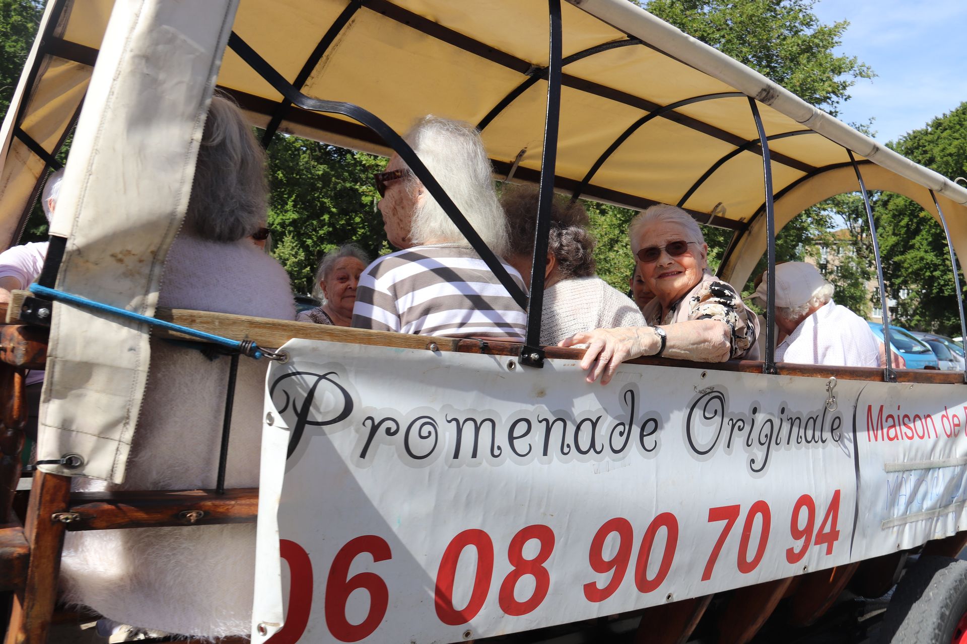 Vald'Oise. Petit tour en calèche pour les résidents de l'Ehpad de SaintOuenl'Aumône