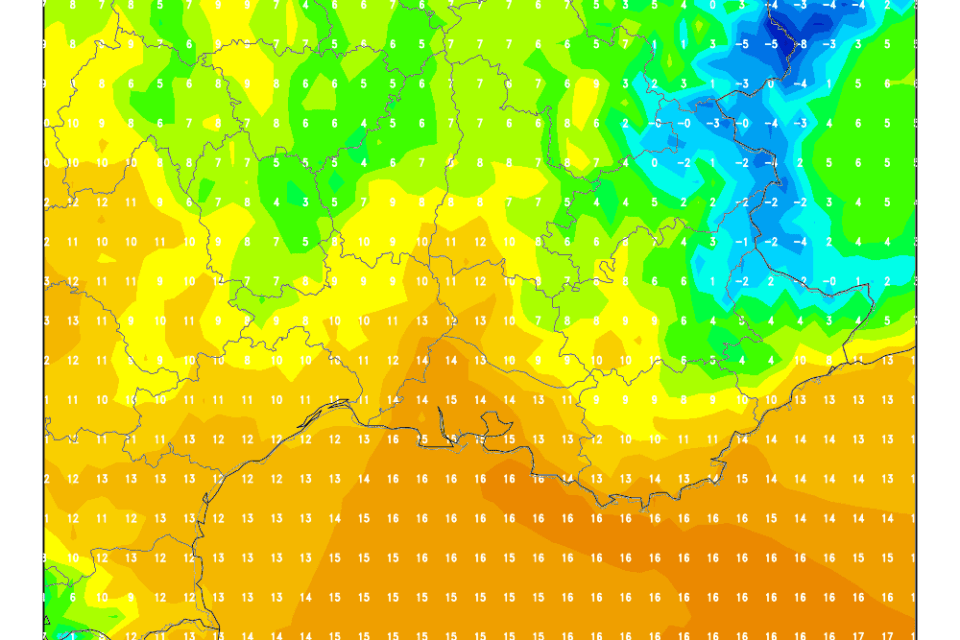Pain Points Liés À La Carte Météo De L'hérault Météo dans l'Hérault et le Gard nuageux samedi, pluvieux dimanche
