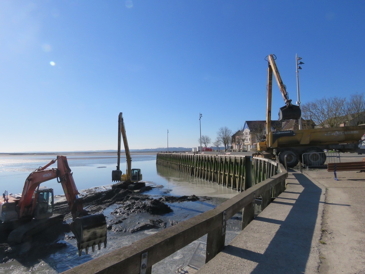 Le Crotoy malgré tout quelques chantiers se poursuivent... Le