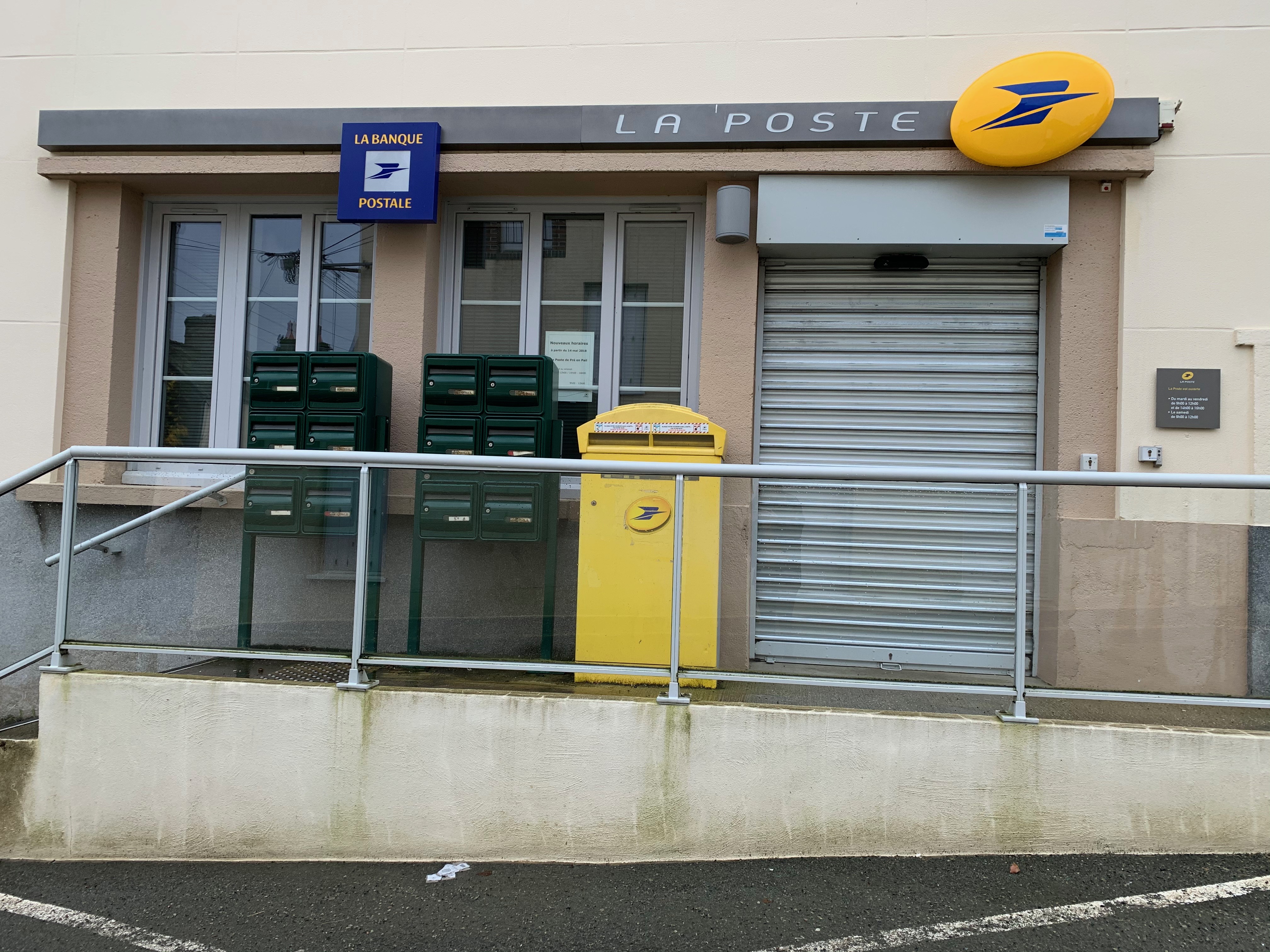 PréenPail le bureau de Poste peutêtre fermé les après