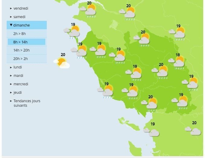 Quelle sera la météo ce weekend en Vendée ? actu.fr