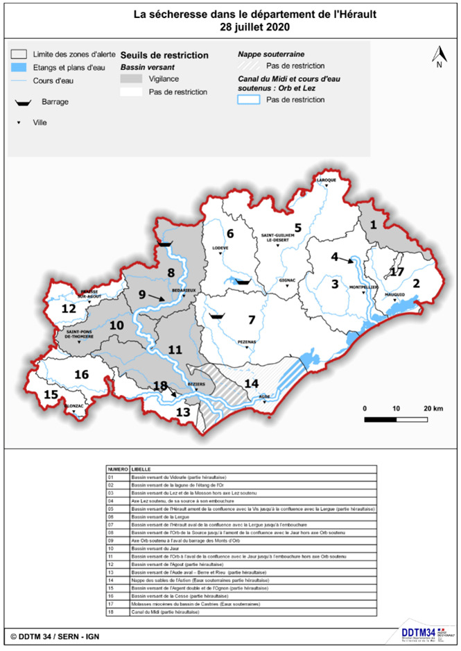 Pain Points HéraultGard les affluents de l'Orb et le Vidourle placés en