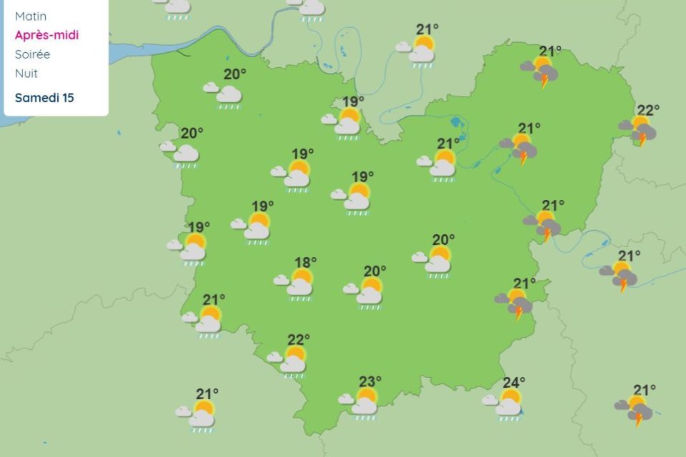 La météo de ce vendredi 14 août à PontAudemer L'Éveil de PontAudemer