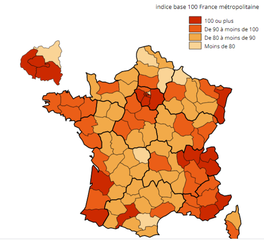 Pain Points De La Carte Revenus France CARTE. Les écarts de revenus entre l'ÎledeFrance et la province se