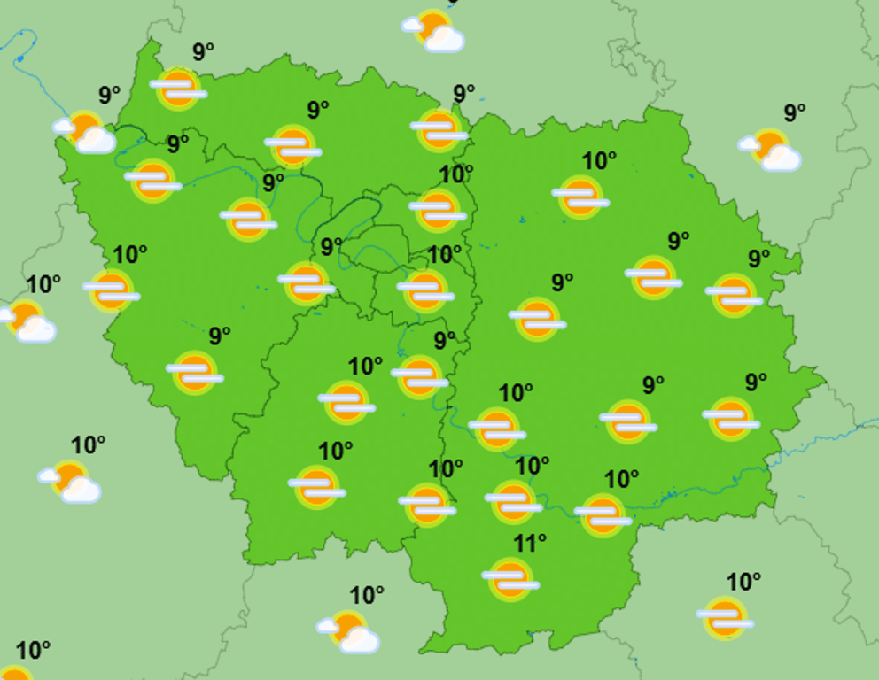 Météo à Paris et en ÎledeFrance le temps ce mercredi dans la région