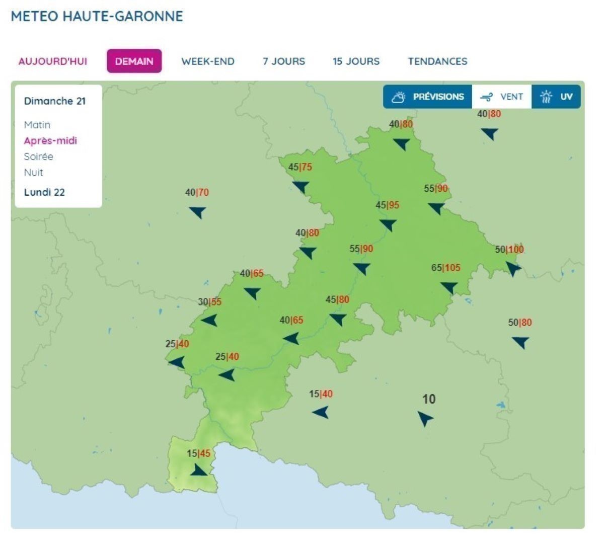 Météo. Des rafales de vent à 100 km/h attendues à Toulouse et aux