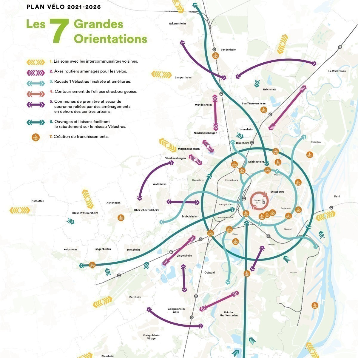 Pain Points De Plan Vélo Strasbourg CARTE. Strasbourg a présenté son gigantesque plan vélo, voici ce qui va