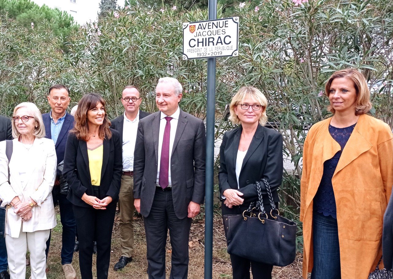 Toulouse. Inauguration de l'avenue Jacques Chirac, ses fidèles rendent
