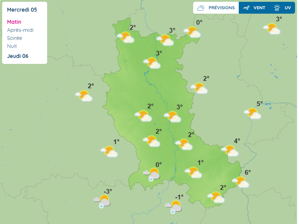 Météo retour du froid dans la Loire et le PuydeDôme Actu Saint