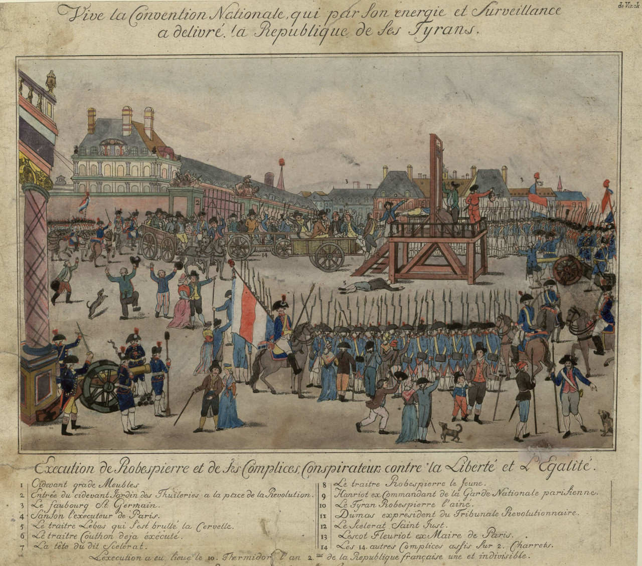 Quand Robespierre était guillotiné en plein cœur de Paris