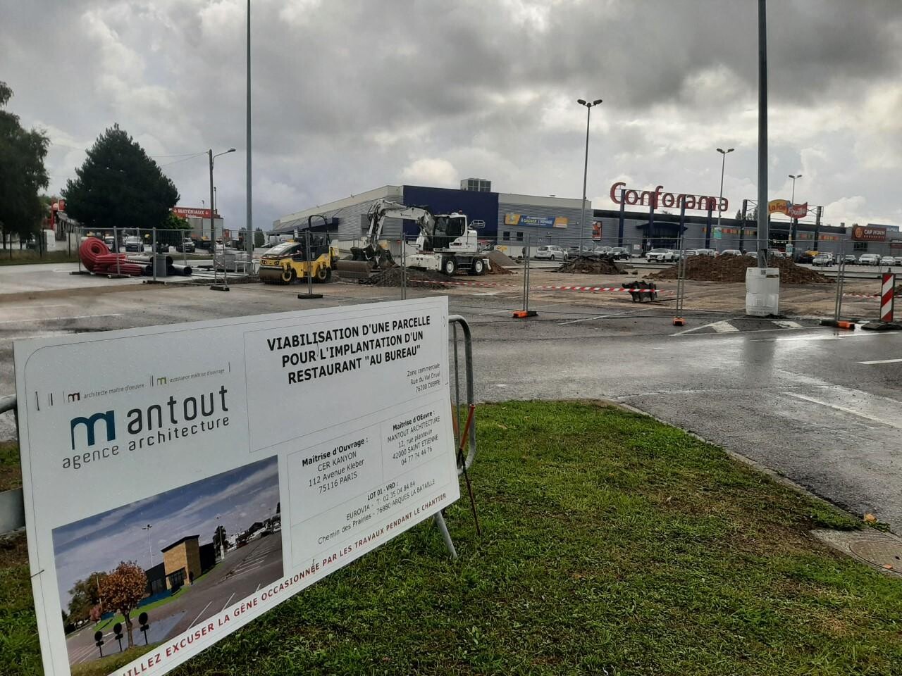 À Dieppe, un restaurant Au Bureau va ouvrir dans la zone commerciale du