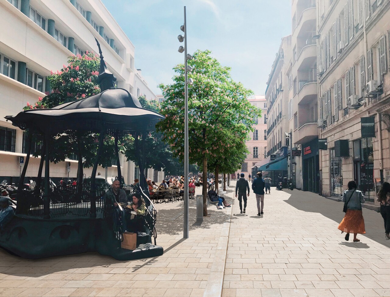 Marseille. Voici à quoi vont ressembler la place Lulli et la rue Sainte