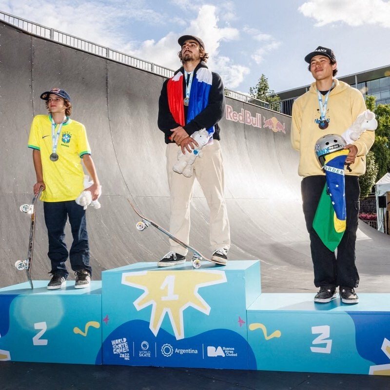 Le Bordelais Edouard Damestoy sacré champion du monde de skateboard