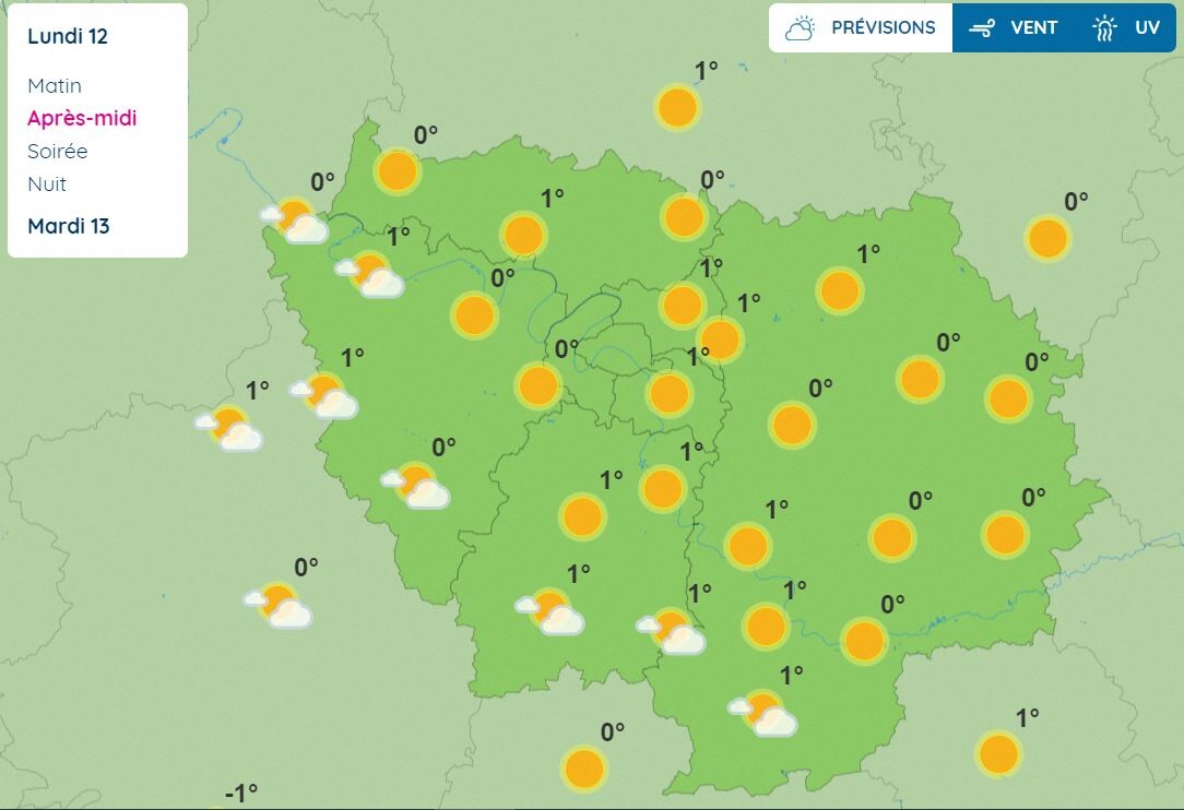 Météo à Paris et en ÎledeFrance ciel bleu et températures glaciales ce lundi Actu Paris