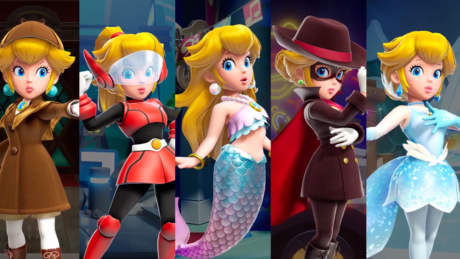 Peach pourra aussi se d??guiser en sir??ne, en voleuse et m??me en super