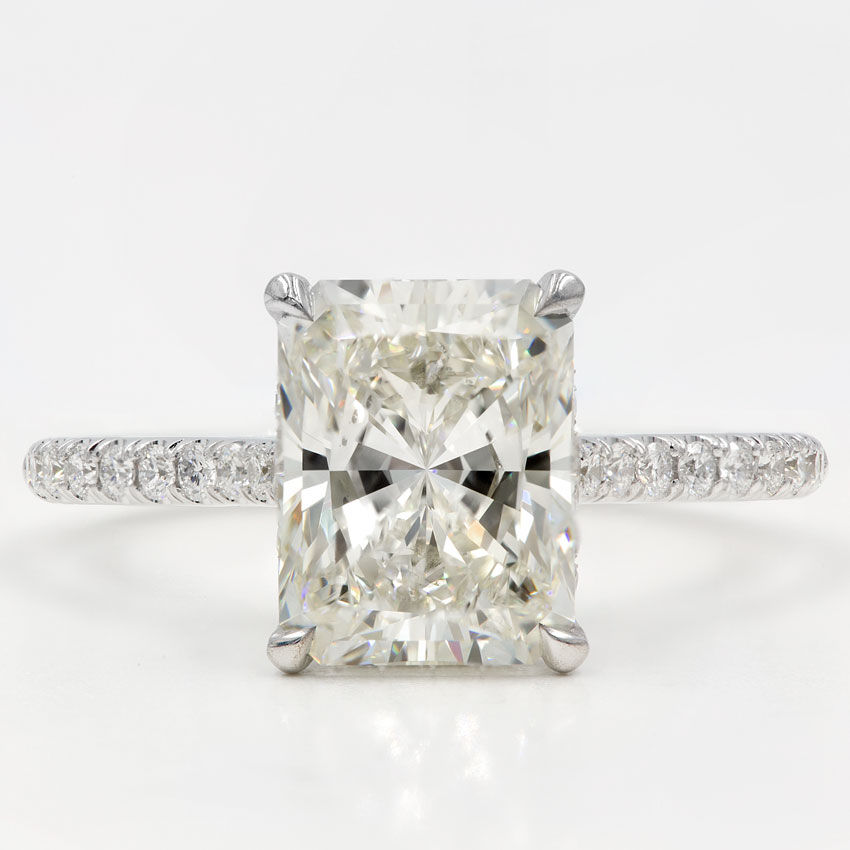 French Cut Basket Setting Diamonds 1/2 way Adiamor