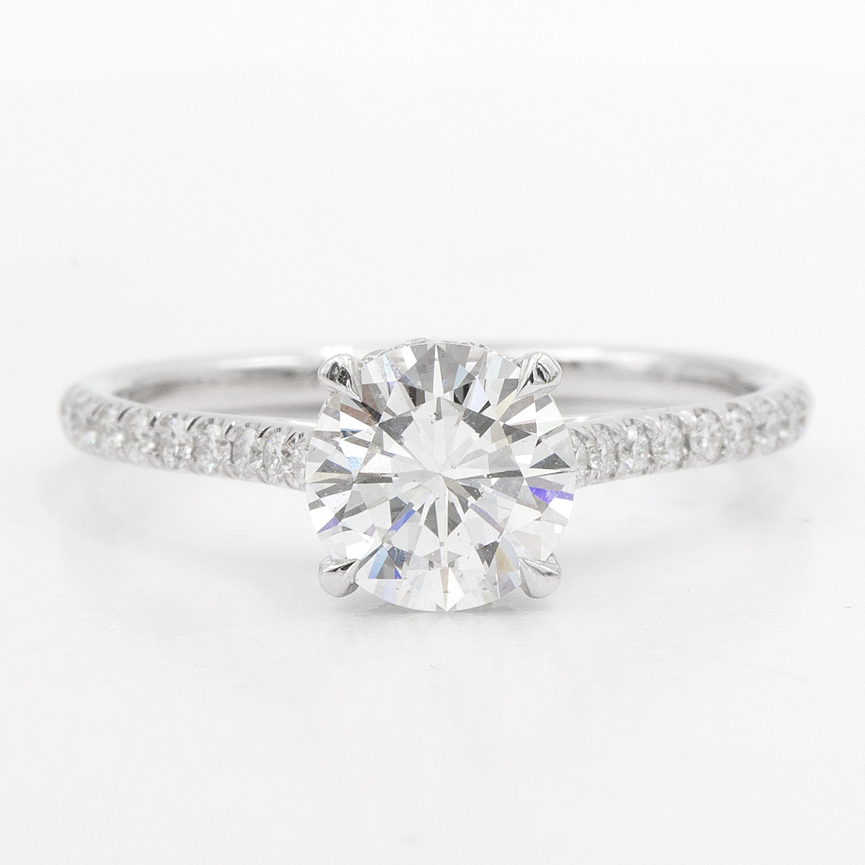 French Cut Basket Setting Diamonds 1/2 way Adiamor