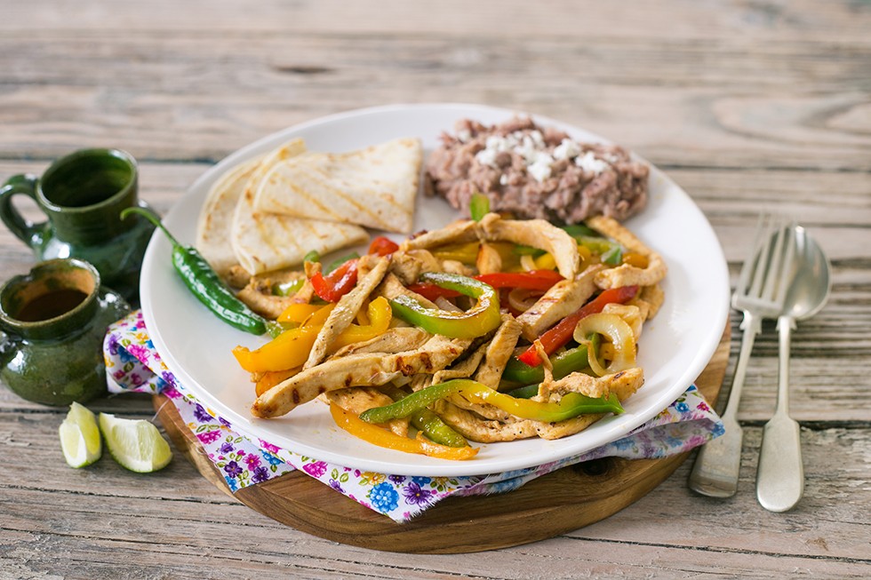 Fajitas di Pollo alla messicana ricetta con tortillas Agrodolce
