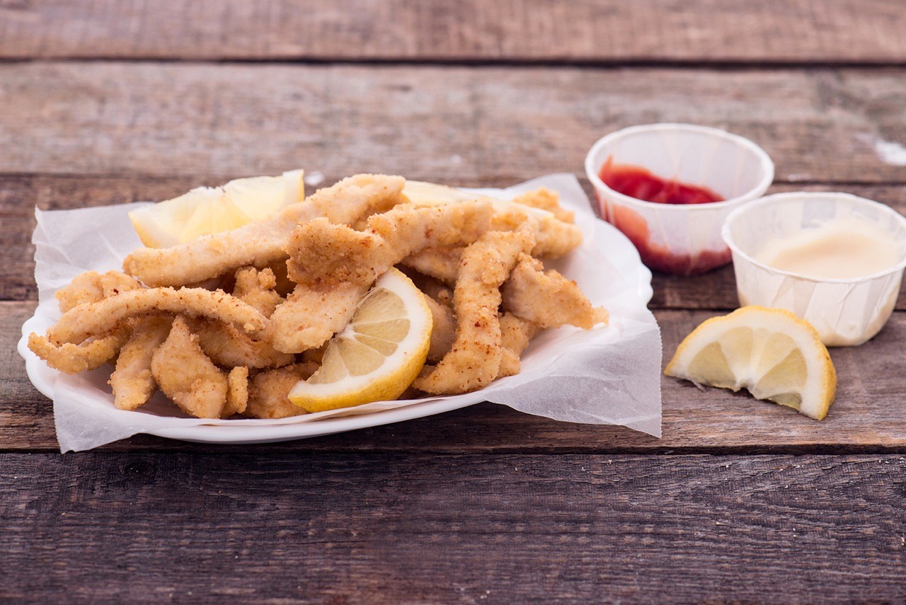 Straccetti di pollo al limone fritti Agrodolce