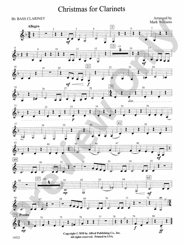 Christmas for Bflat Bass Bflat Bass