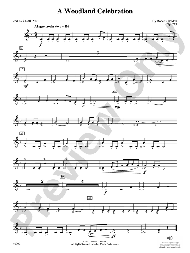 A Woodland Celebration 2nd Bflat 2nd Bflat Part