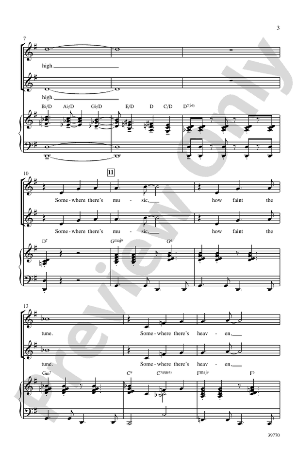 How High the Moon SSA Choral Octavo Lewis Digital Sheet