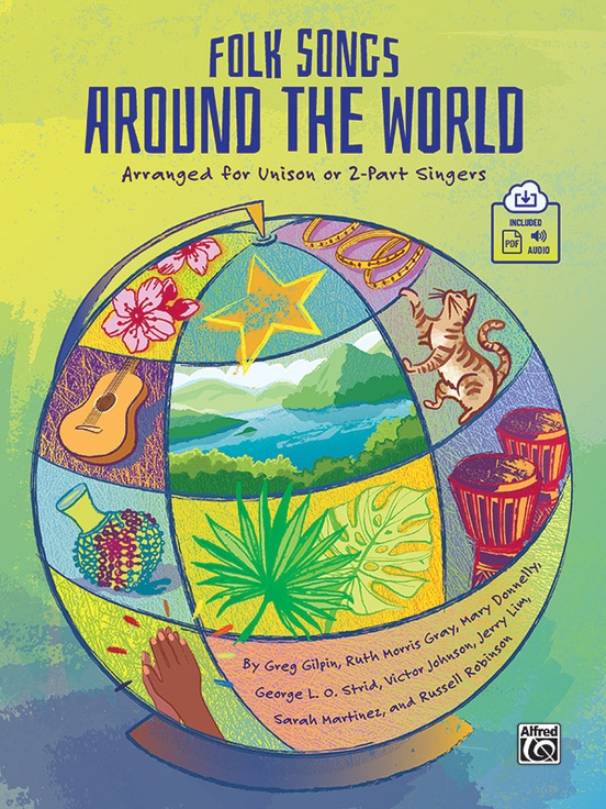 Folk Songs Around the World Book & Online PDF/Audio Sheet Music