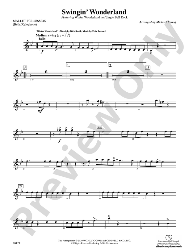 Swingin' Wonderland Mallets Mallets Part Digital Sheet Music Download