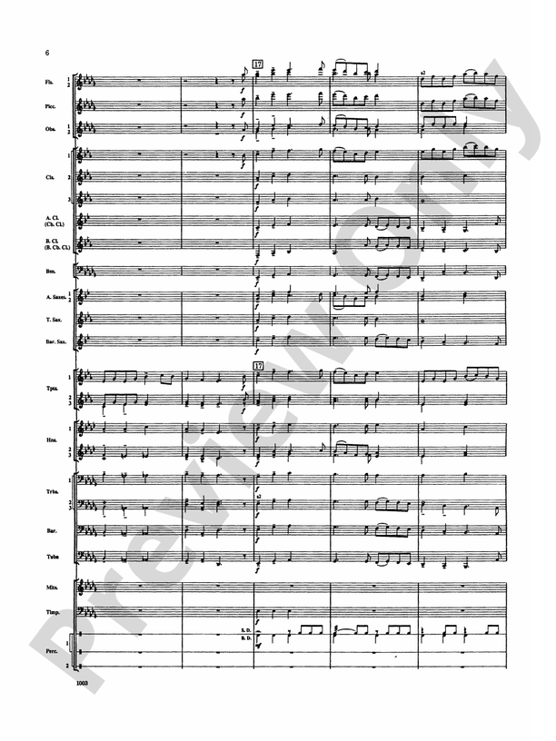 Spoon River Variations Score Concert Band Score Digital Sheet Music