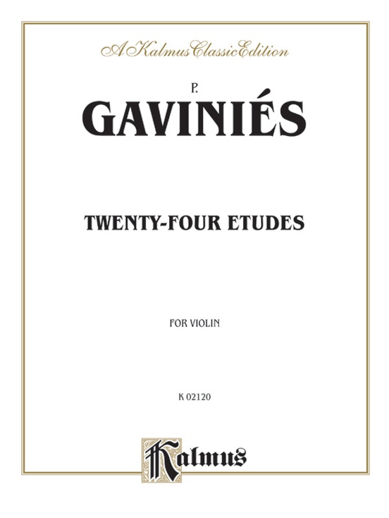 Gaviniés TwentyFour Etudes Violin Book Pierre Gaviniés Digital