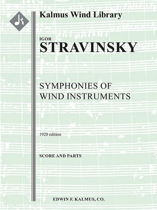 Symphonies of Wind Instruments (1920) Full Orchestra Conductor Score