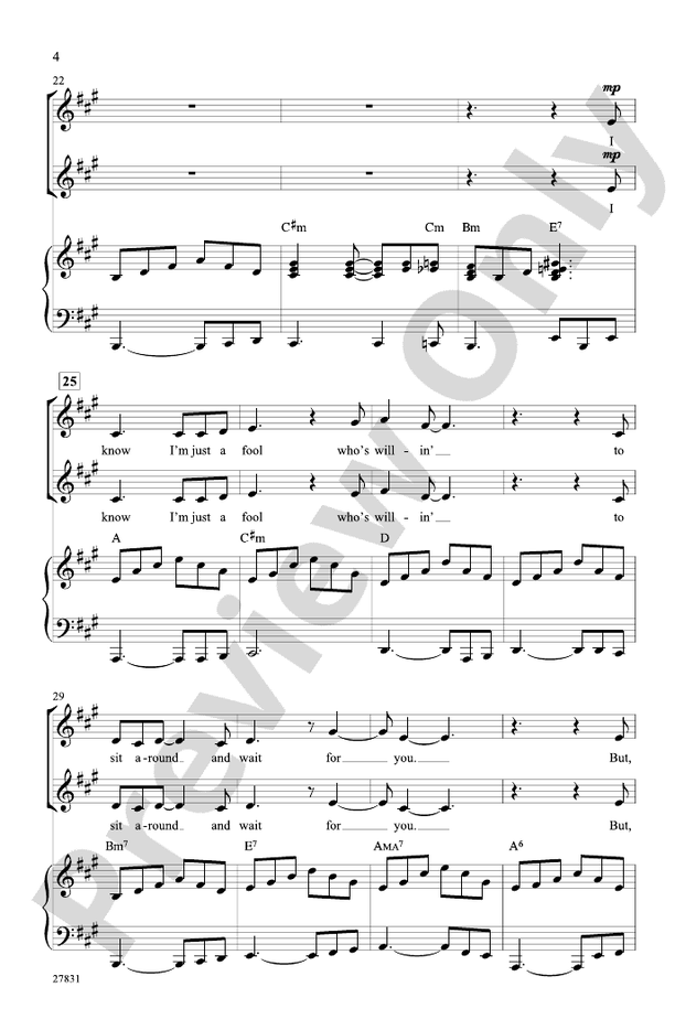 Hopelessly Devoted to You (from the musical Grease) SSA Choral Octavo