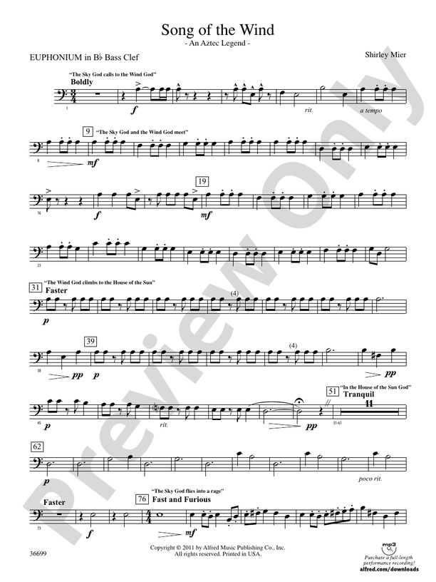 Song of the Wind (wp) Bflat Baritone B.C. (wp) Bflat Baritone B.C