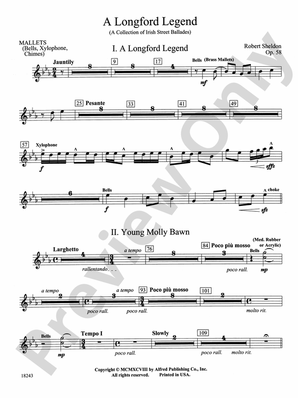 A Longford Legend Mallets Mallets Part Digital Sheet Music Download