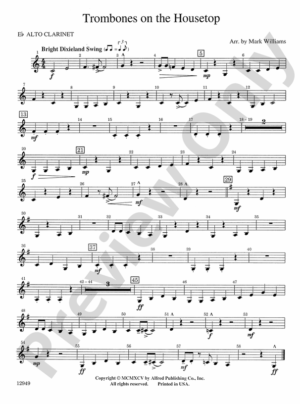 Trombones on the Housetop Eflat Alto Eflat Alto