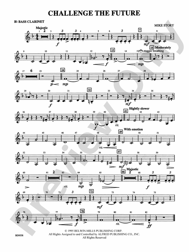 Challenge the Future Bflat Bass Bflat Bass Part
