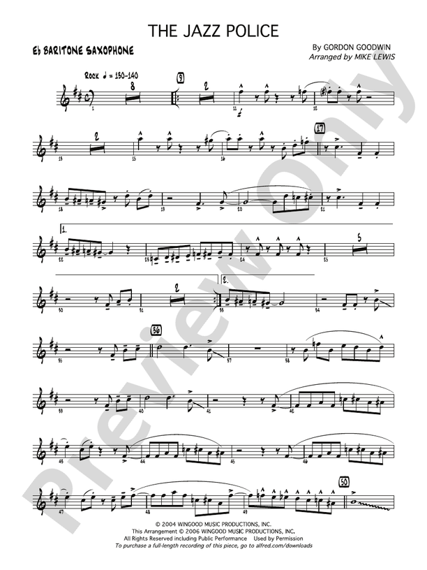 The Jazz Police Eflat Baritone Saxophone Eflat Baritone Saxophone