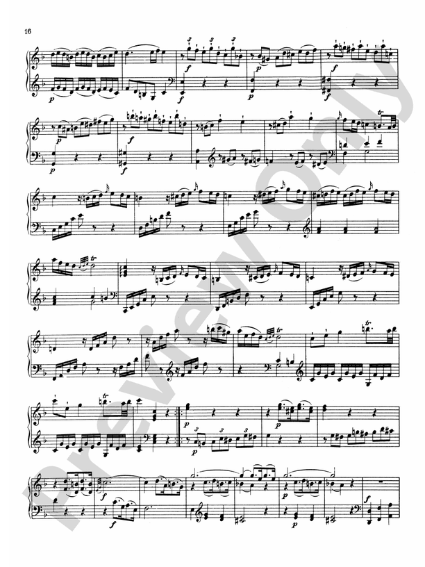 Mozart Sonatas (Urtext) Sonata in F Major, K. 280 Part Digital