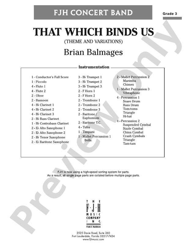 That Which Binds Us Score Brian Balmages Digital Sheet Music Download