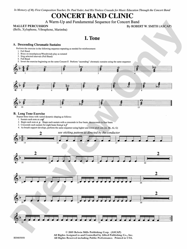 Concert Band Clinic (A WarmUp and Fundamental Sequence for Concert